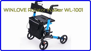 REVIEW 2024 WINLOVE Rollator Walker WL1001 ESSENTIAL details [upl. by Ing]