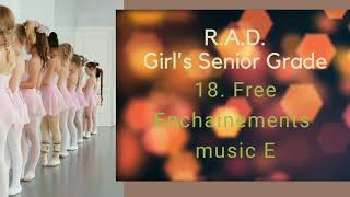 Ballet Senior Grade18 Free Enchainement music E Allegro brillante [upl. by Kcirredal537]