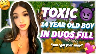 GIRL VOICE TROLLING A TOXIC 14 YEAR OLD 👿😩 [upl. by Udele818]