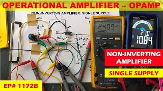 1172B NonInverting amplifier using Single Power Supply [upl. by Karp]