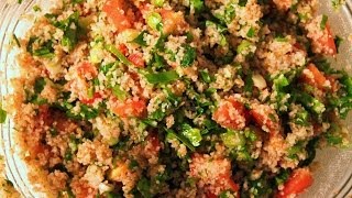 How to make a delicious and healthy tabbouleh salad tabouli tabouleh تبولة [upl. by Gnues]