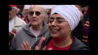 Back The Beck Demonstration made the headline on BBC London News  0211 [upl. by Soutor]