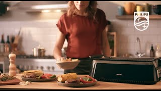 Philips SmokeLess Indoor Grill Avance Collection Infrared Grill HD6971 [upl. by Siouxie397]