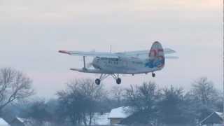 Antonov An2 RA33390 departure from Lviv [upl. by Othilia]