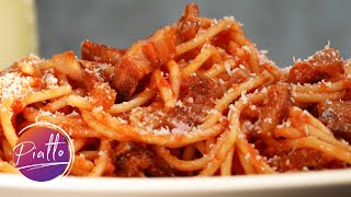 Pasta AMATRICIANA Ricetta Originale di AMATRICE [upl. by Alyat586]