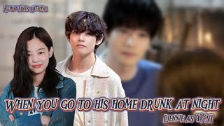 When you go to his home drunk at night v taehyung jennie taennie bts yn KpopEditsOfficial [upl. by Ardnasella]