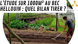 🚜 Etude sur 1000 m2 en maraîchage à la Ferme du Bec Hellouin  quel bilan tirer  🌼 [upl. by Rudyard]