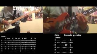 Enjambre Tulipanes Cover 2 Guitarras Tutorial  Tabs [upl. by Tori]