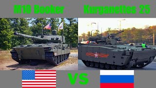 M10 Booker United Stated VS Kurganets25 Russian Land Systems [upl. by Elik]