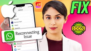 How to Fix WhatsApp Reconnecting Issue on iPhone 2024  Solve WhatsApp Connecting Problem iPhone [upl. by Donal]