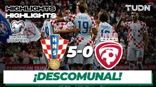 Croacia 50 Letonia  HIGHLIGHTS  UEFA Qualifiers 2023  TUDN [upl. by Seumas]