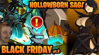 Black Friday Cyber Monday 10k Collection Chest Part 2 NEW Hollowborn Saga AQW [upl. by Englebert]