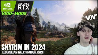 Skyrim in 2024 is UNREAL  Eldergleam Gameplay  N00B Walkthrough  Part 1 [upl. by Ymmaj]