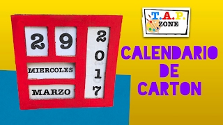 Como hacer un calendario  TAP ZONE [upl. by Veron]