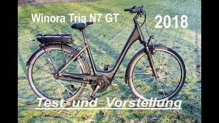 WINORA Sinus Tria N7 GT EBike 2018 Bosch Active PlusTest und Vorstellung [upl. by Chrysler303]