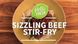 Sizzling Beef StirFry With Jasmine Rice by HelloFresh [upl. by Assilat]