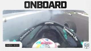 Ride with Marcus Ericsson during scary Indy 500 practice incident  Onboard Camera  INDYCAR [upl. by Golding210]