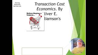 Transaction Cost Economics An Introduction [upl. by Corb]