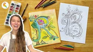 Create Stunning Illuminated Letters  Fun StepbyStep Tutorial [upl. by Sauls]