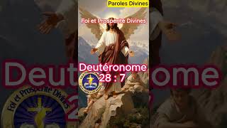 Deutéronome 28  7 bible ble dieu message versetbiblique jeuschrist psaumes prospérité foi [upl. by Ethben123]