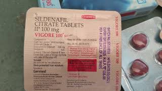 Sildenafil Citrate Tablets IP tablets ip 100mg how to Uses  Vigore 100 mg red tablet uses in hindi [upl. by Lee]