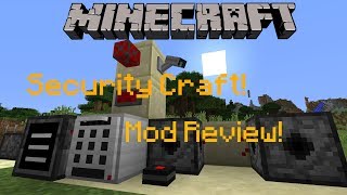 Minecraft 1122  Security Craft Mod Review  Lasers Security Cameras ETC [upl. by Nnodnarb234]