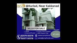 Villas For Sale in Kochi propforall [upl. by Day624]