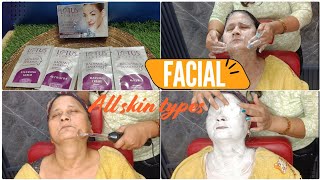 Facial steps Lotus Herbals Radiant Diamond Cellular Radiance Facial KitInstant glowing Facial kit [upl. by Etnasa]