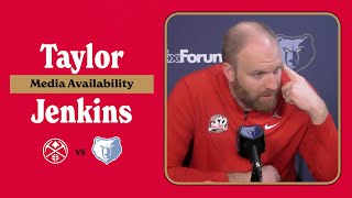 Taylor Jenkins Press Conference  Grizzlies vs Nuggets [upl. by Abdul]