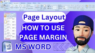 HOW TO USE PAGE MARGIN IN PAGE LAYOUT TAB IN MS WORD  1 inch margin in cm  margin size A4 [upl. by Touber]