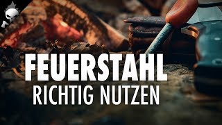 FEUERSTAHL RICHTIG BENUTZEN – Alternative Methode zum Feuer machen für Bushcraft und Survival [upl. by Aronoel]