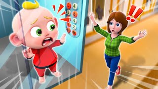 Elevator Safety Song  Dont Press Too Much  Safety Tips for Kids More Nursery Rhymes amp Kids Songs [upl. by Yrrum]