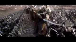 The Hobbit The Battle of the Five Armies  Dwarves and Elves Charge on Orcs [upl. by Yrrum]