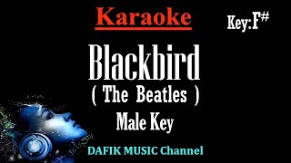 Blackbird Karaoke The Beatles Male Key F [upl. by Retsof]