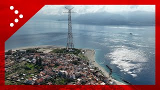 Ponte sullo Stretto le immagini del drone su Torre Faro [upl. by Charlena25]