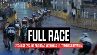 FULL RACE USA Cycling Pro Road Nationals 2024 Elite Mens Criterium [upl. by Ellan]