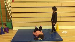 PYP PE Movement Composition G1 gymnastics performance [upl. by Anaehr]