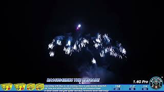 RA168S42DX4 THE CASCADE Raccoon Fireworks 14G pro Compoud Cake [upl. by Sean]