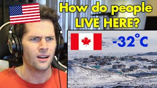 American Reacts to Nunavuts Only City Iqaluit [upl. by Aniarrol]