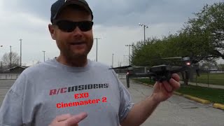 EXO Cinemaster 2 Drone Review  First Flight [upl. by Arretnahs]