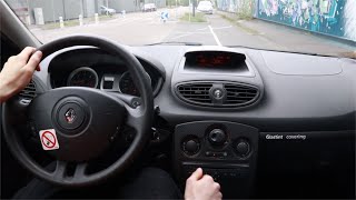 TEST 2011 Renault Clio 3 15 Dci 75 city extra urban driving 5090kmh turbo lag [upl. by Magdalena417]