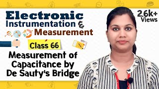 Measurement of Capacitance by De Sautys Bridge  Electronic Instrumentation and Measurement [upl. by Charleton]