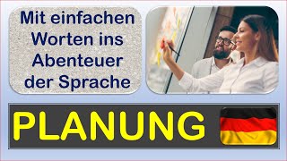 🧒PLANUNG 11🧒Ich lerne Deutsch Mit einfachen Worten und Sätzen ins Abenteuer Sprache [upl. by Urbannai]