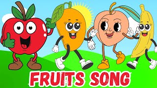 10 Little Fruits Jumping On The Bed  Learn Fruits Song For Kids amp Toddlers  Nursery Rhymes amp Poem [upl. by Mehitable857]