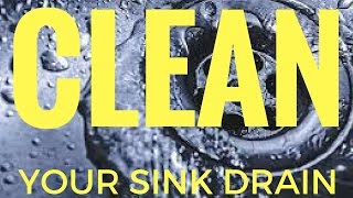 CLEAN YOUR SINK DRAINS WITH BAKING SODA AND VINEGAR  NO CHEMICALS [upl. by Renaud]