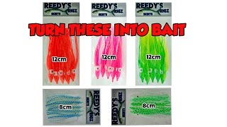 Trolling Soft Plastic Squid Skirts Lure Catching Bait Australian Salmon mini [upl. by Calabresi611]