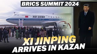 Live President of China Xi Jinping arrives at Kazan Airport  BRICS Summit 2024 [upl. by Lambard945]