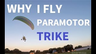 LOW AND SLOW This is why I fly paramotor trike vs foot launch W New Northstar Strobe from Aviator [upl. by Llewol]