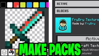 How To Make Texture Packs For Minecraft Bedrock  Android amp IOS [upl. by Amek623]