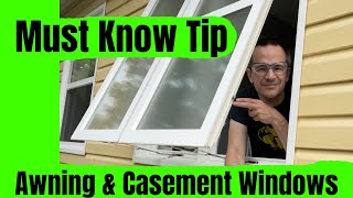 Dont Be Cranky  Must Know Tip For Awning And Casement Windows [upl. by Enilamme274]